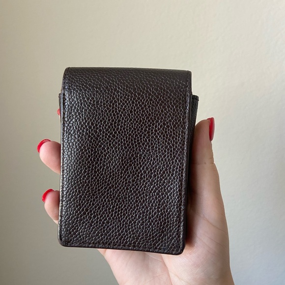 Chanel brown caviar cigarette case, authentic - Picture 5 of 10